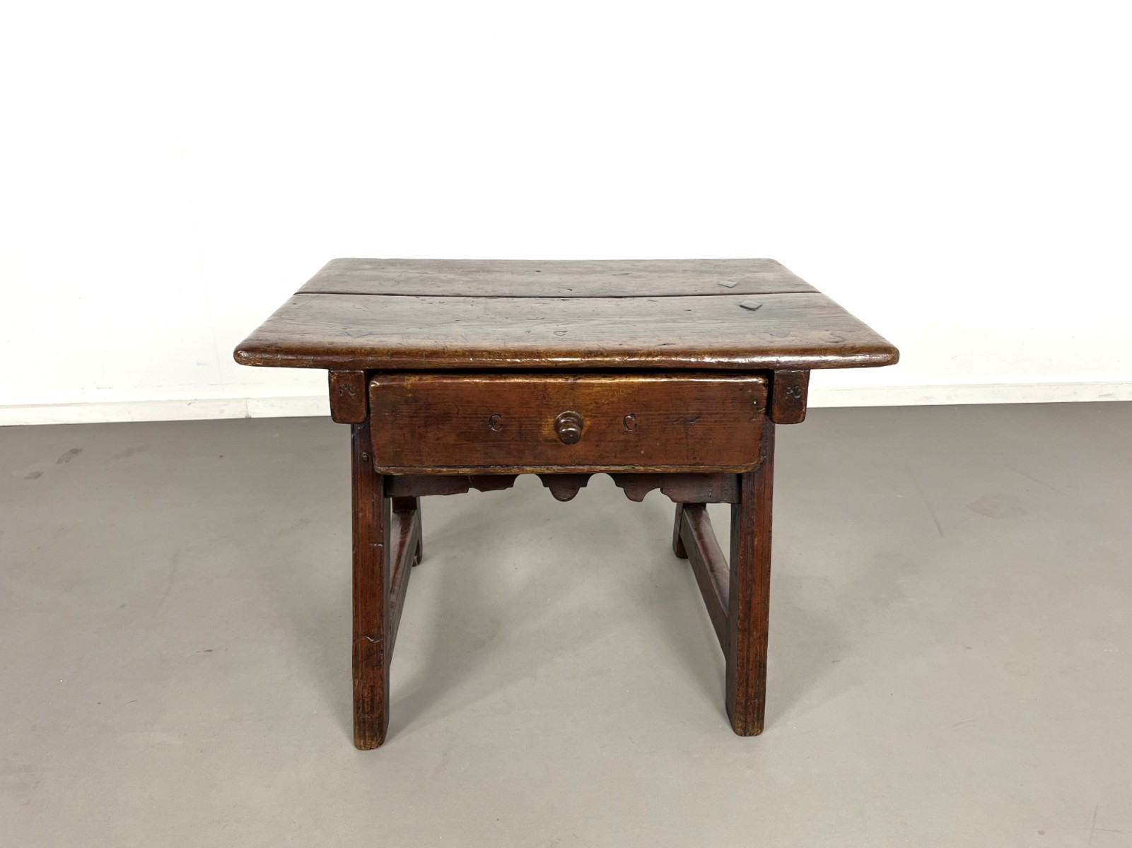 Antique Spanish side table with drawer, 1930s