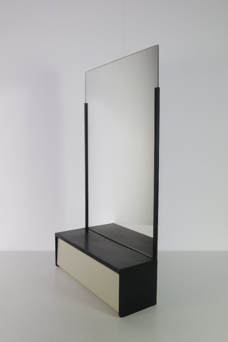 Mid-Century modern Brabantia mirror with comb-rest 1960s