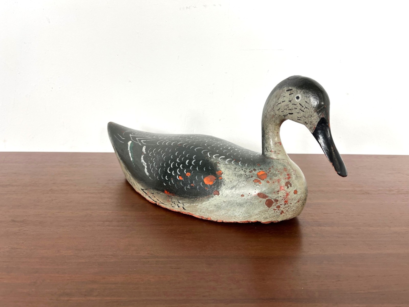 Antique wooden duck decoy, UK 1940s