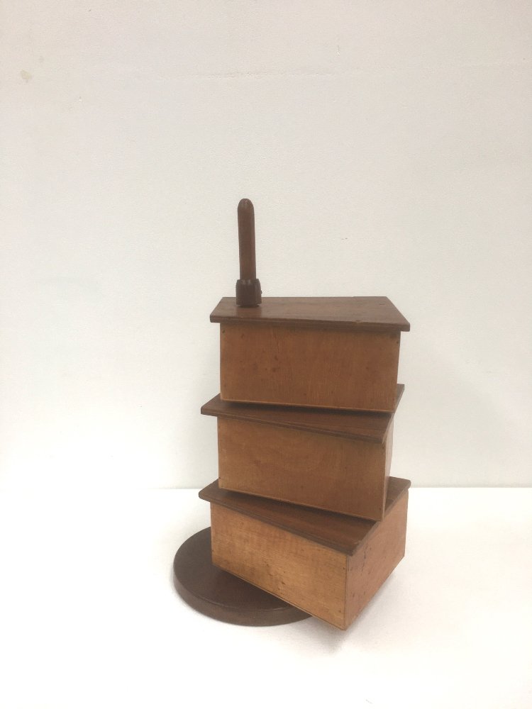 Mid-Century modern wooden sewing box by Cees Braakman for Pastoe 1950s
