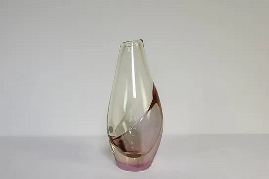 Bohemian crystal vase 1960s