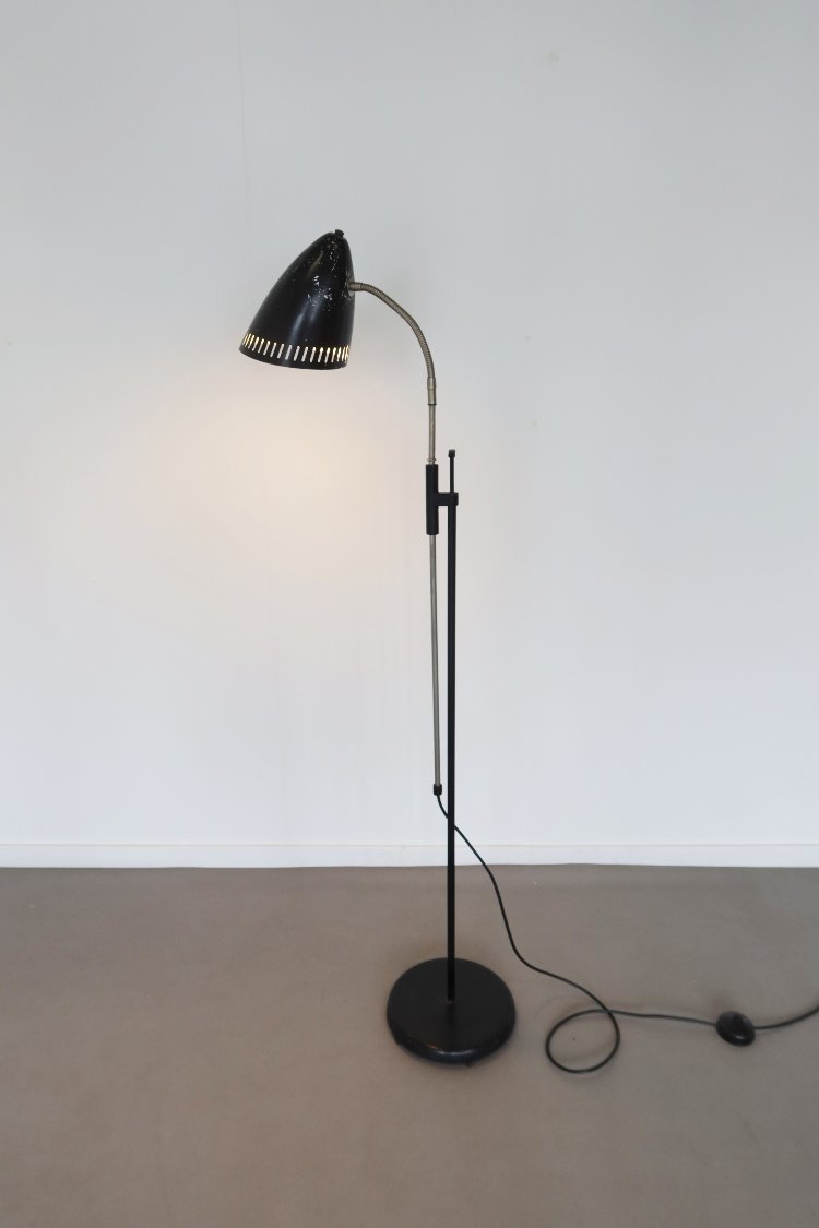 Mid-Century Swedish adjustable floor lamp by Falkenbergs Belysning 1960s