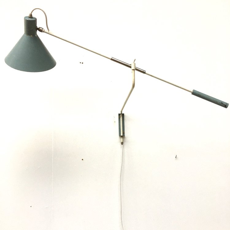 Mid-Century counter balance wall lamp model 7056 by J.J.M Hoogervorst for Anvia 1957