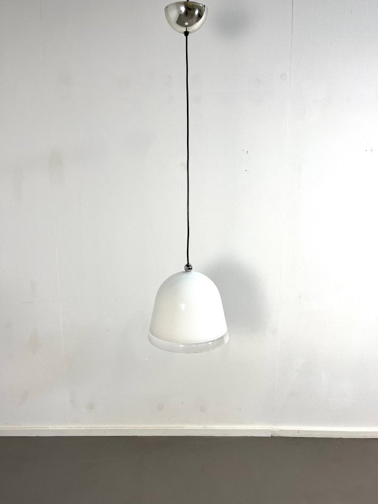 20th-Century white Kuala pendant lamp by Franco Bresciani for Guzzini 1970s