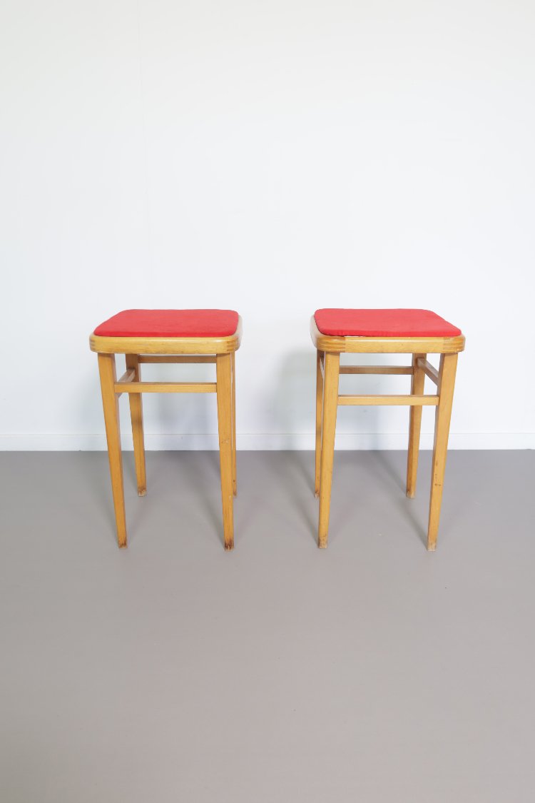 Vintage beech Ben Centa kitchen stools 1960s