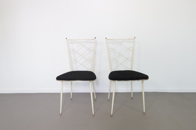 Mid-Century French vanity chairs 1950s