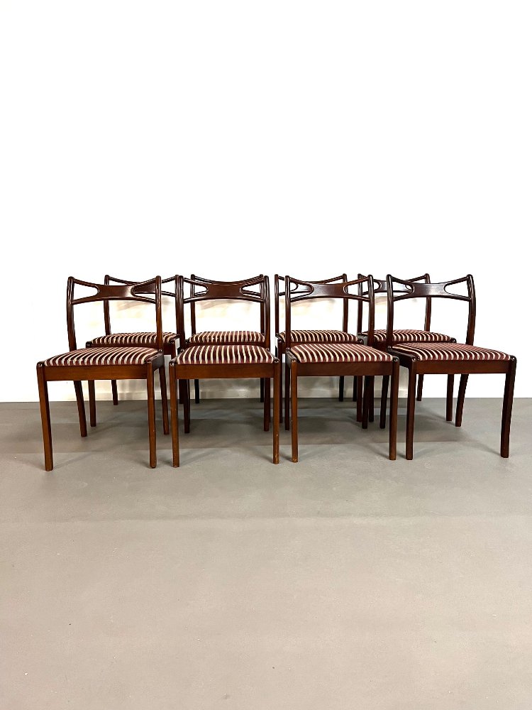 Rosewood dining chairs model 94 by Johannes Andersen for Christian Linneberg
