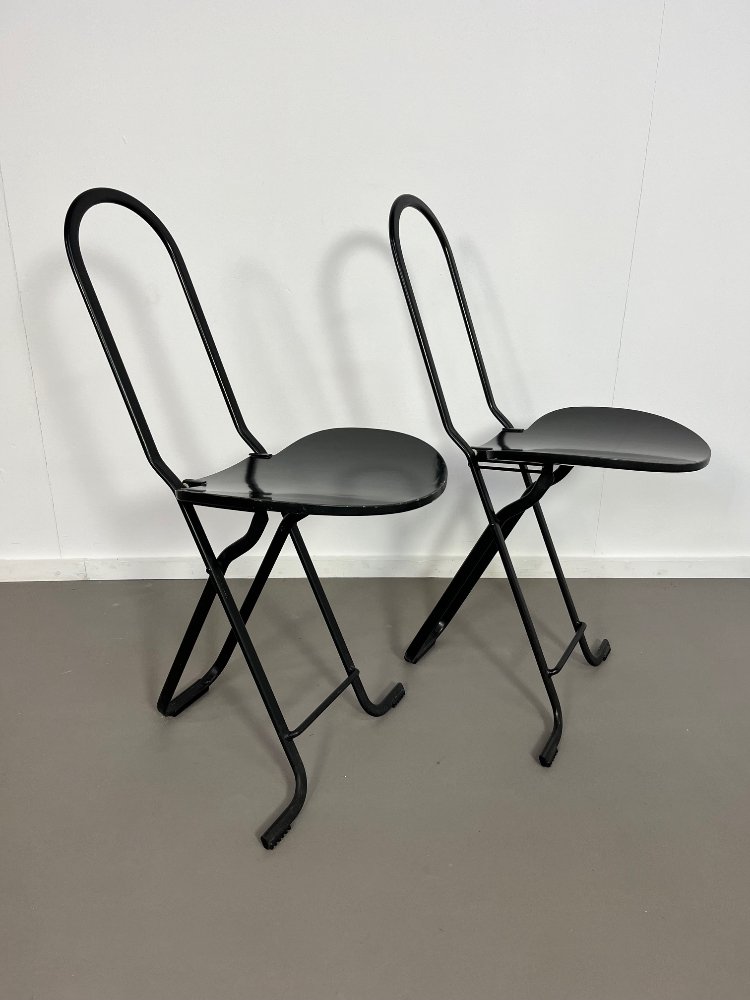 Dafne folding chairs by Gastone Rinaldi for Thema Italy 1979