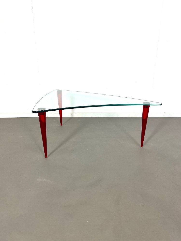 Modernist Lobacevskij coffee table by isao Hosoe for Tonelli Italy 1980s