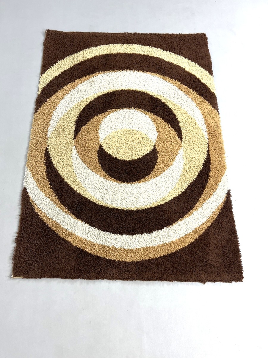 Space-age rug with 3D effect by B&C tapijten, the Netherlands 1970s